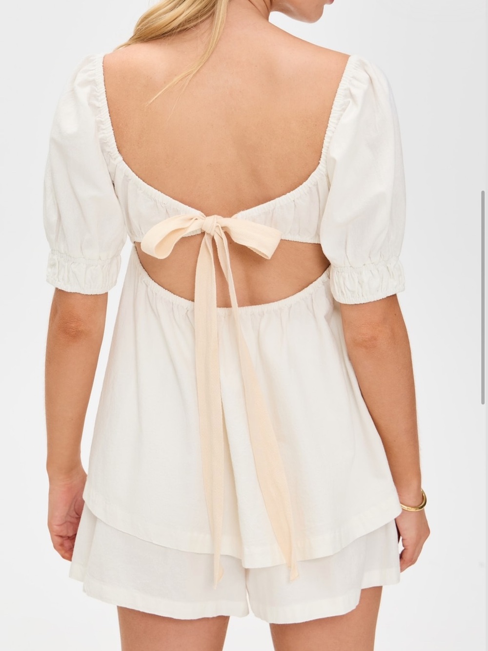 Free People Donnie Shorts Set in ivory white size xs - Picture 4 of 16